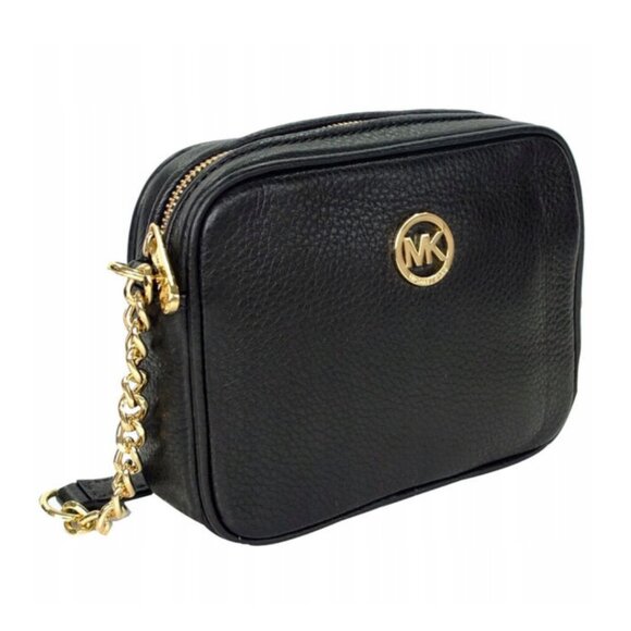 Michael Kors Black Fulton Crossbody Bag in Black. - Picture 1 of 6